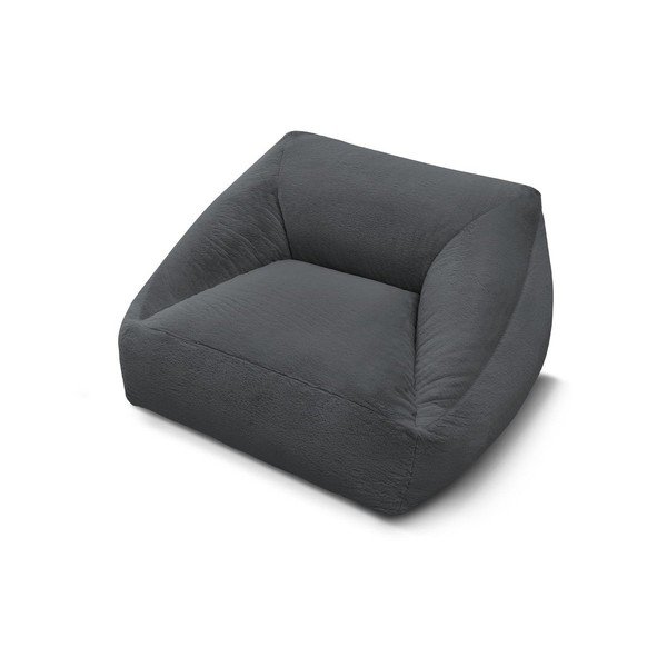 Tmavě šedý sedací vak z umělé kožešiny Lilibet – Bobochic Paris-image-3