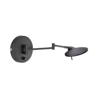 Černé nástěnné LED svítidlo Trio Kazan, délka 55 cm