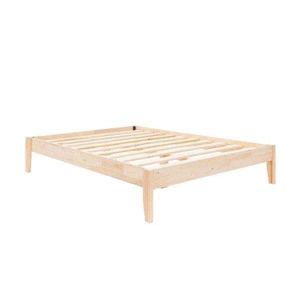 Jednolůžková postel ze smrkového dřeva s roštem v přírodní barvě 90x200 cm Galaksi – Kalune Design