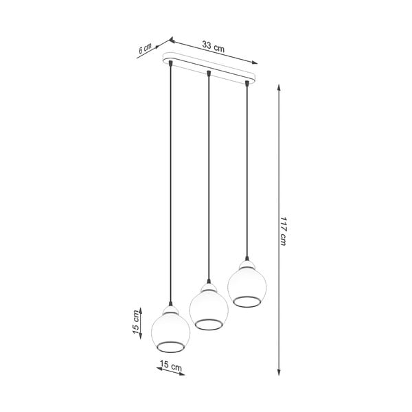 Černé závěsné svítidlo ø 15 cm Grande – Sollux-image-4