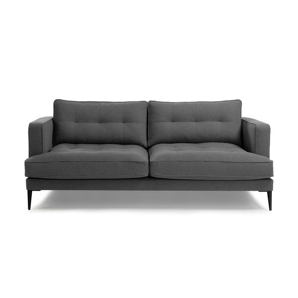 Tmavě šedá pohovka Kave Home Vinny