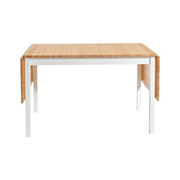 Borovicový rozkládací jídelní stůl s bílou konstrukcí Bonami Essentials Brisbane, 120 (200) x 70 cm-image-1