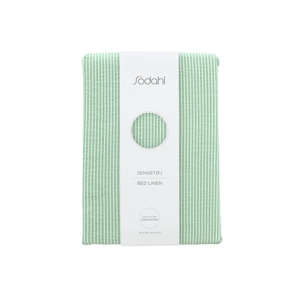 Světle zelené bavlněné povlečení na jednolůžko 140x200 cm Cheerful – Södahl-image-4
