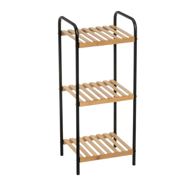 Bambusový regál v černo-přírodní barvě 30x75 cm – Casa Selección