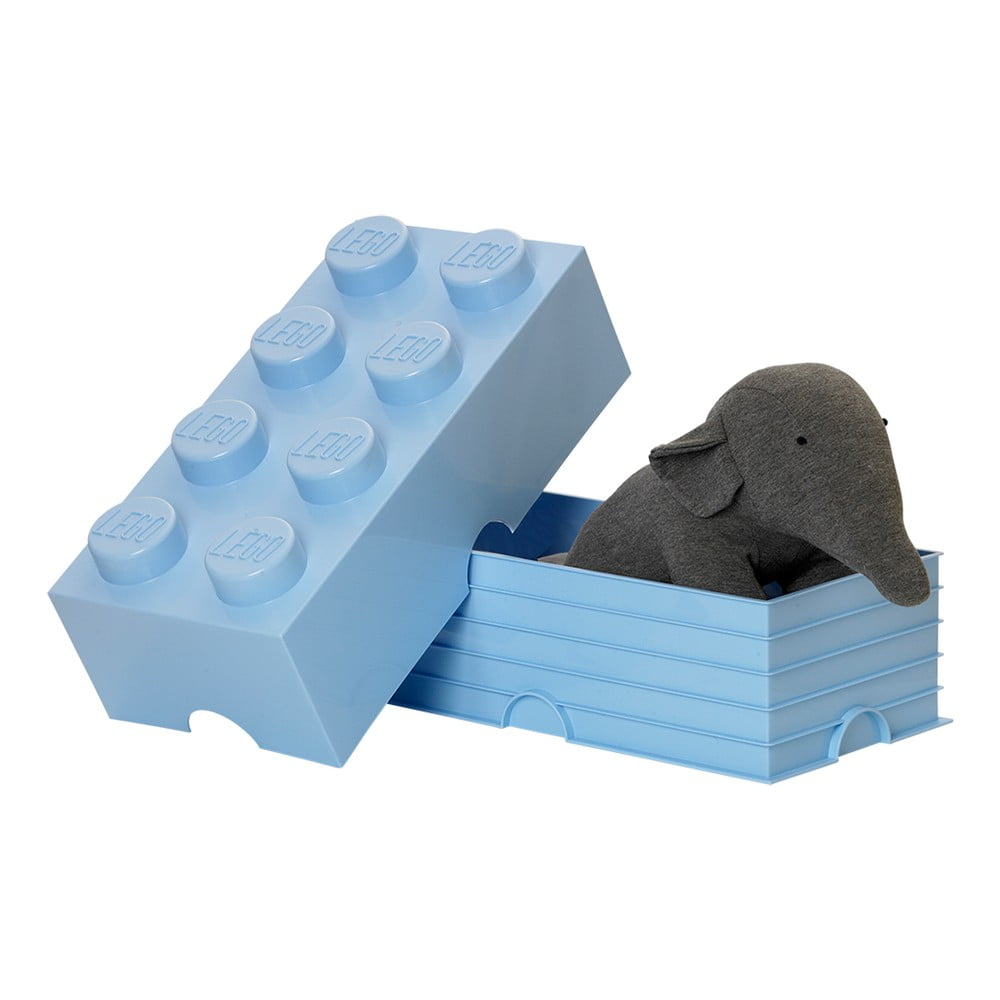 Světle modrý úložný box LEGO®