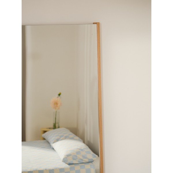 Nástěnné zrcadlo s dřevěným rámem 60x160 cm Lun – noo.ma-image-3