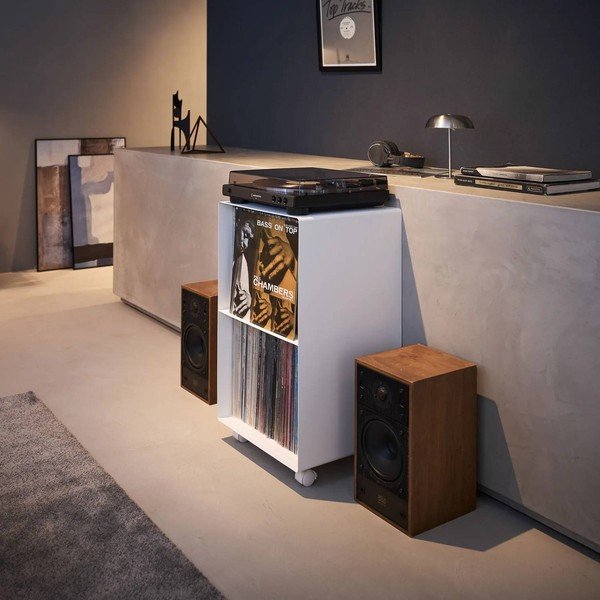 Bílý kovový pojízdný regál 40x73x38 cm Tower – YAMAZAKI-image-1