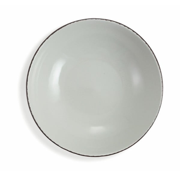 Sada 6 šedých polévkových talířů z kameniny Villa d'Este Canapa