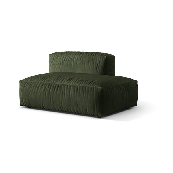 Zelený sametový modul pohovky (pravý roh) Martina – Micadoni -image-1