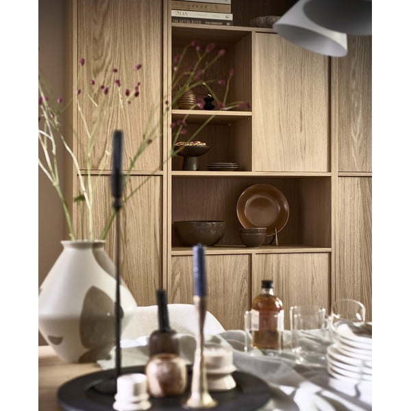 Modulární knihovna v dekoru dubu v přírodní barvě 217x243 cm Modulair – vtwonen-image-2