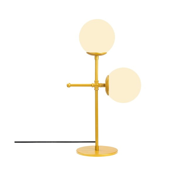 Stolní lampa ve zlato-bílé barvě Opviq lights Mudoni-image-2