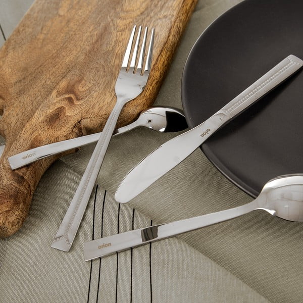 Nerezový příbor 24 ks ve stříbrné barvě Bright – Orion-image-1