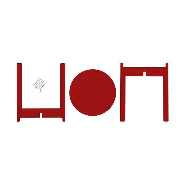 Červená stolička z bukového dřeva Hopp – noo.ma-image-4