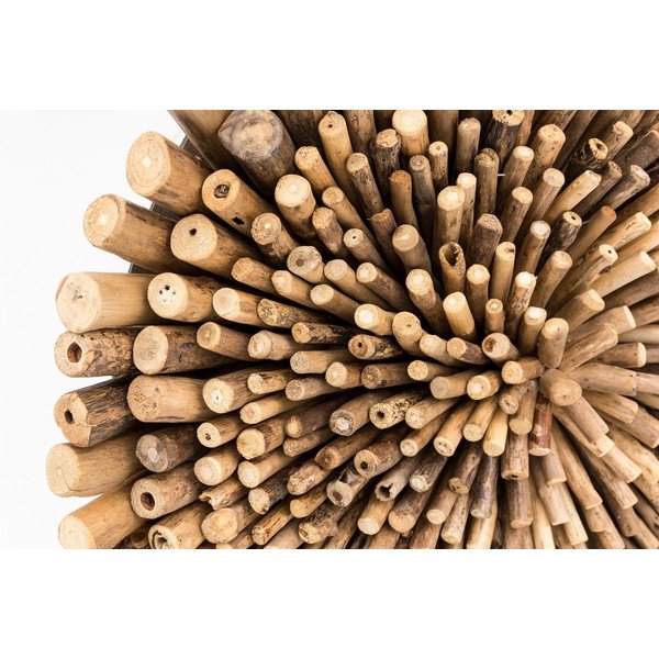 Nástěnná dekorace z teakového dřeva WOOX LIVING Bee, ⌀ 70 cm-image-1