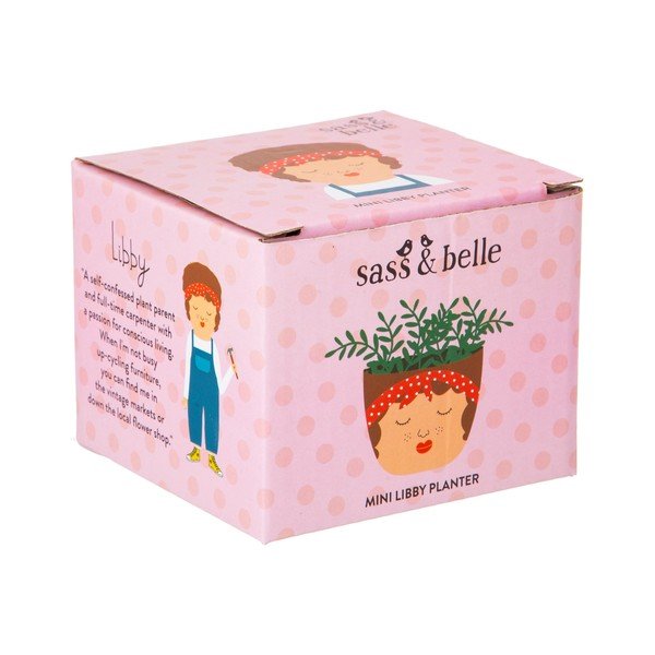 Hnědo-béžový květináč Sass & Belle My Kind of People Libby-image-3