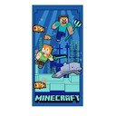 Modrá dětská osuška z mikrovlákna 70x140 cm Minecraft "Underwater Fun" – Jerry Fabrics