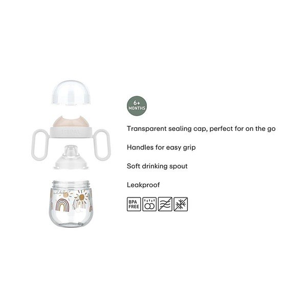 Světle růžový plastový dětský hrnek 200 ml Fairy Garden – Mepal-image-4