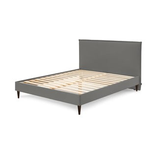 Tmavě šedá dvoulůžková postel Bobochic Paris Sary Dark, 180 x 200 cm