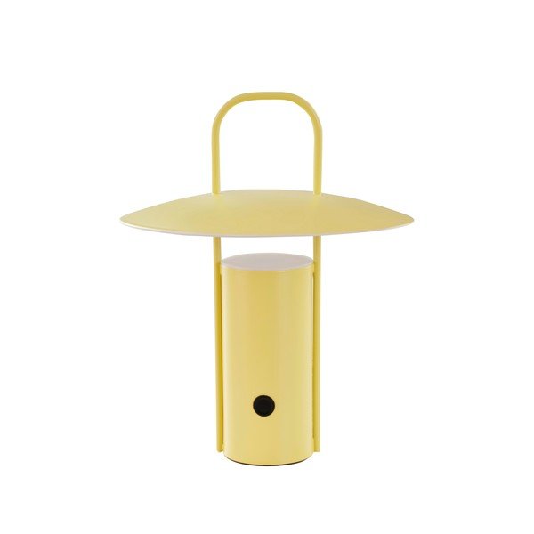 Žlutá kovová LED stmívatelná stolní lampa (výška 24 cm) Venna – Jotex