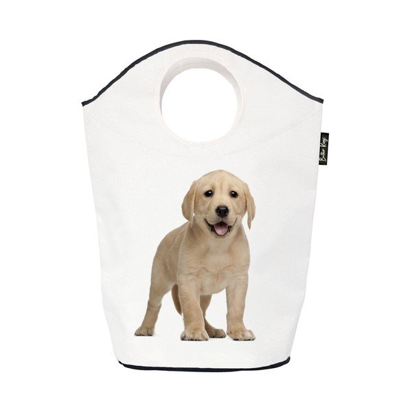 Bílý látkový dětský koš na hračky 57x26x70 cm The Cutest Ones – Butter Kings