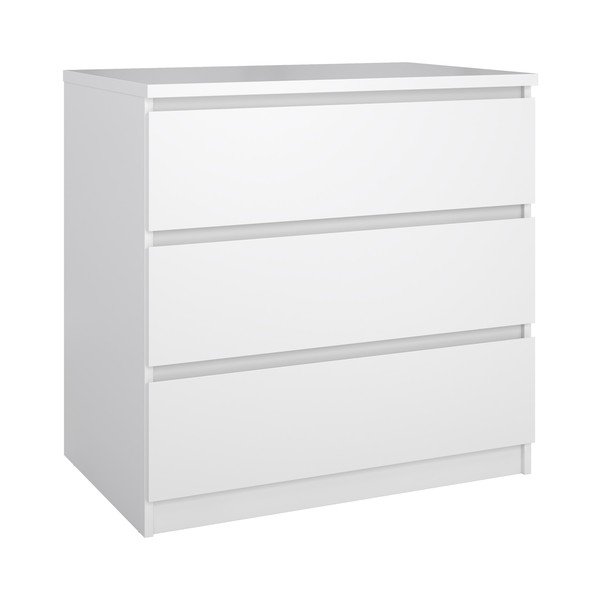 Bílá komoda 77x76x50 cm Naia – Tvilum