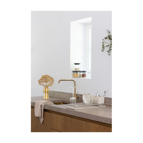 Béžový kovový odkapávač 46x20 cm – Brabantia-image-2