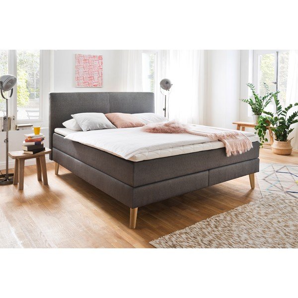 Antracitová boxspring postel 160x200 cm Greta – Meise Möbel-image-4