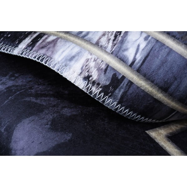 Černý koberec Vitaus Willow, 160 x 230 cm-image-3