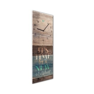 Nástěnné hodiny Styler Glassclock Adventure, 20 x 60 cm