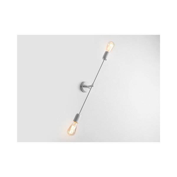 Bílá nástěnná lampa pro 2 žárovky Custom Form Twigo, šířka 60 cm-image-1