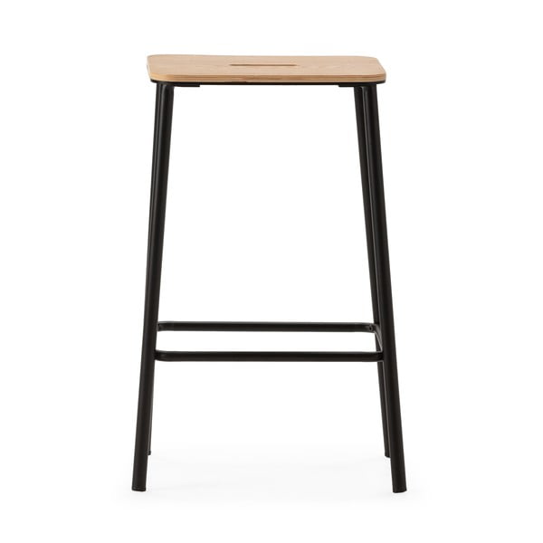 Černé barové stoličky v sadě 2 ks (výška sedáku 65 cm) Abba – Marckeric-image-3