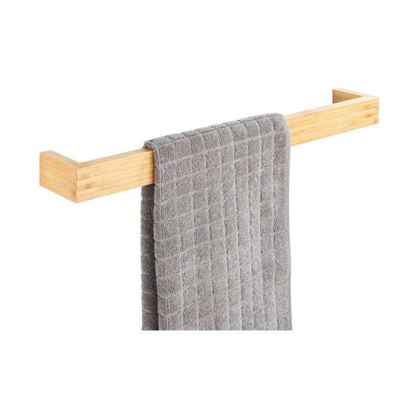 Bambusový nástěnný držák na ručníky Wenko Light, šířka 60 cm-image-1