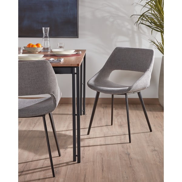 Světle šedá jídelní židle Kave Home Hest-image-1