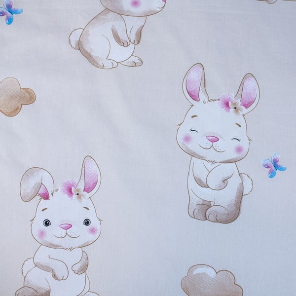 Žluté bavlněné dětské povlečení do postýlky 100x135 cm Bunny "Star" – Jerry Fabrics-image-4