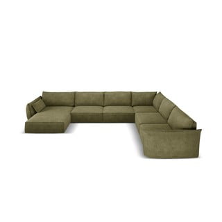 Zelená rohová pohovka (pravý roh) Vanda – Mazzini Sofas