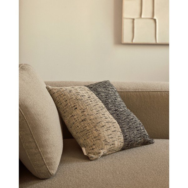 Povlak na polštář s příměsí bavlny 45x45 cm Dalel – Kave Home-image-1