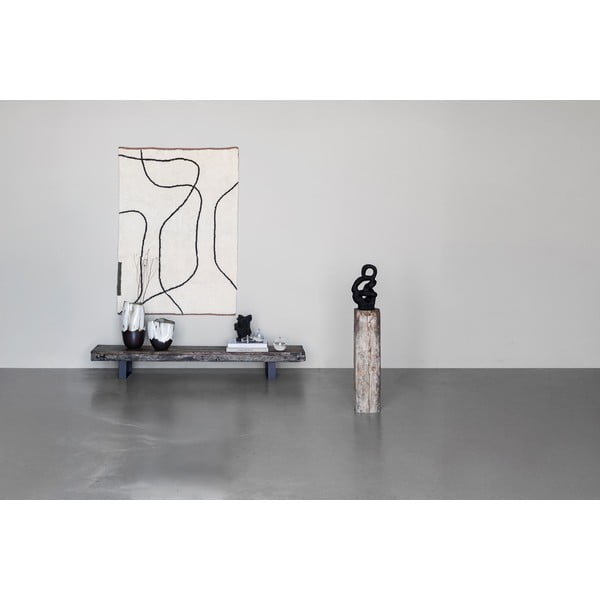 Slonovinový pratelný bavlněný koberec 100x140 cm Shadow – Mette Ditmer Denmark-image-2