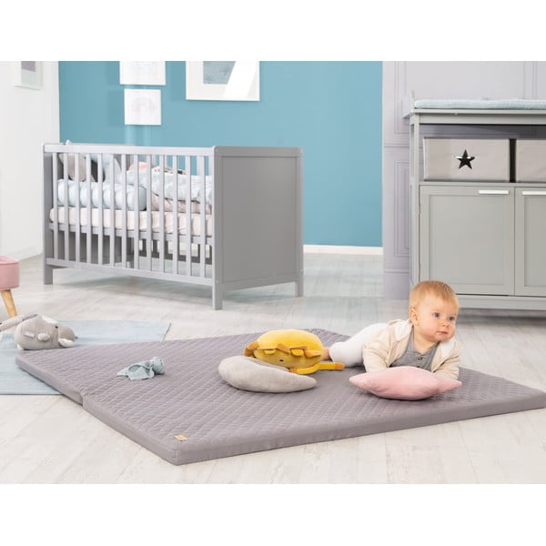 Tmavě šedá dětská hrací podložka 120x120 cm Style – Roba-image-4