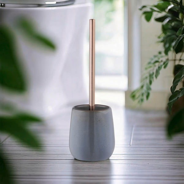 Šedá keramická WC štětka Sirmione – Wenko-image-1