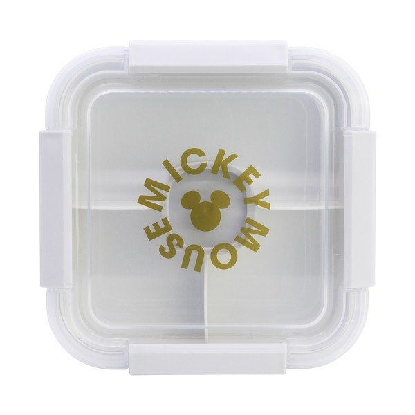 Bílý plastový dětský svačinový box Mickey Mouse – STOR