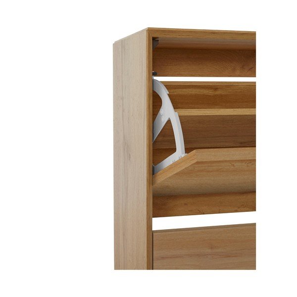 Výklopný botník v dekoru dubu v přírodní barvě Ezra – Støraa-image-4