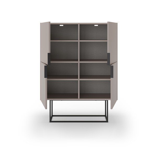 Šedobéžová skříňka 100x130 cm Titan – Marckeric-image-4