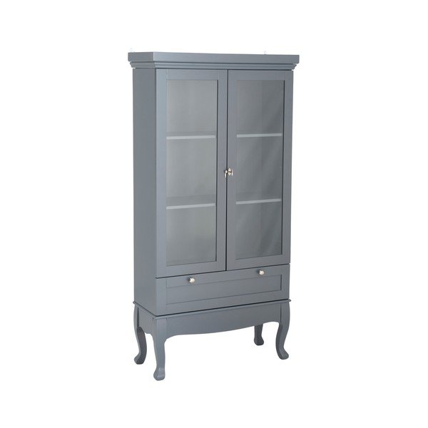 Šedá závěsná vitrína z MDF 85x170,5x35 cm Prato – Ellos Home