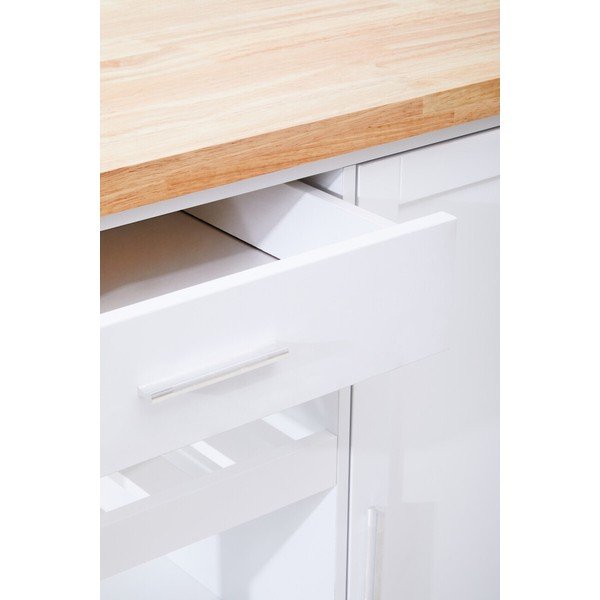 Servírovací stolek na kolečkách z kaučukového dřeva 48x105 cm Frankfurt – Premier Housewares-image-2