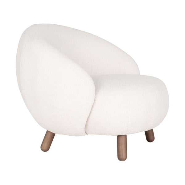 Krémové křeslo s podnožkou Savona – House Nordic-image-3