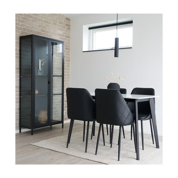 Černé jídelní židle v sadě 2 ks Porto - House Nordic-image-4