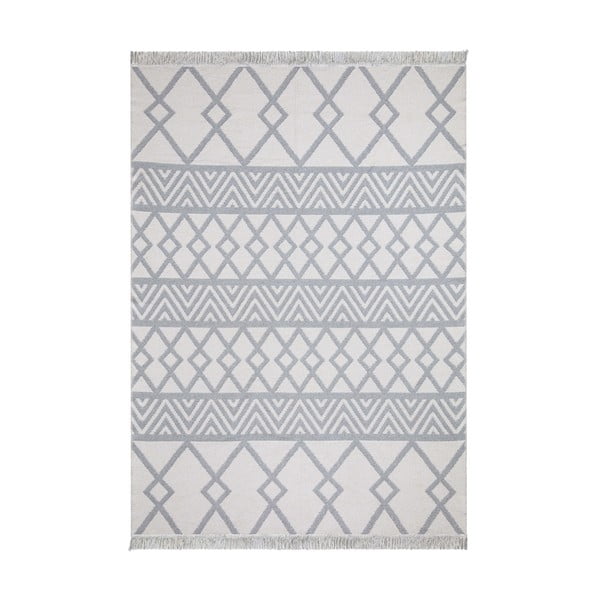 Bílo-šedý bavlněný koberec Oyo home Duo, 60 x 100 cm