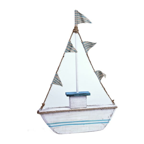 Dřevěná dekorace Ego Dekor Sail, výška 30 cm