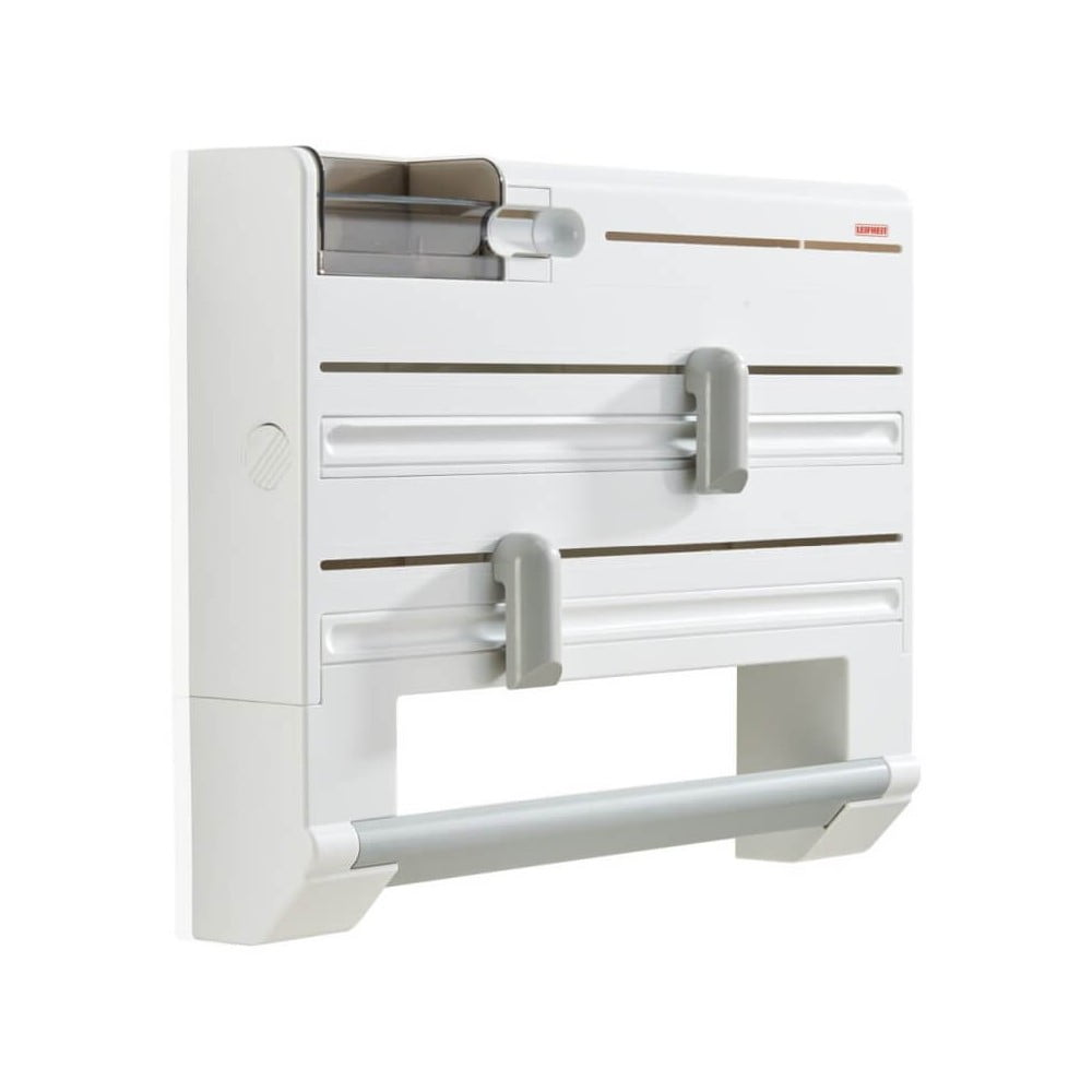 Bílý nástěnný plastový držák na fólie a papírové utěrky Parat – LEIFHEIT