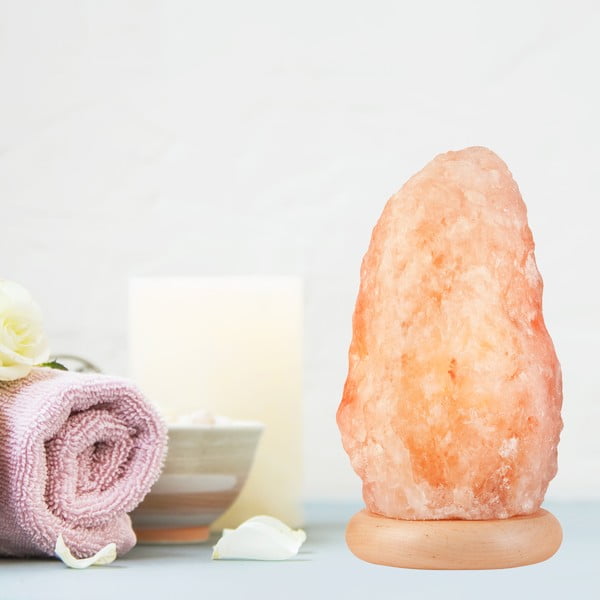 Oranžová solná lampa, výška 26 cm Sally – LAMKUR-image-1